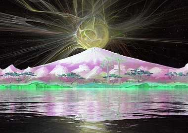 Fantasy Mountain Lake