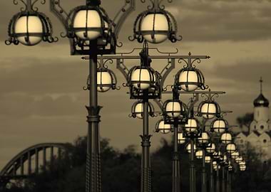 Lanterns line to the Light
