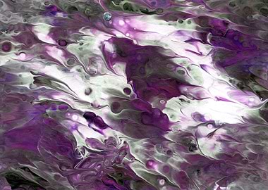 Violet and white waves