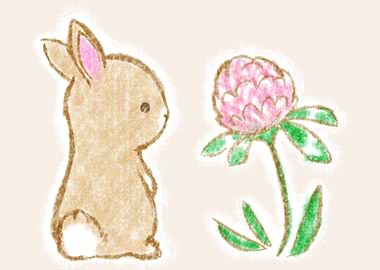 Clover Bunny Cute Kawaii