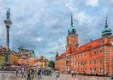 Warsaw city art