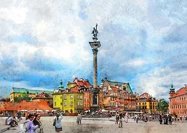 Warsaw city art
