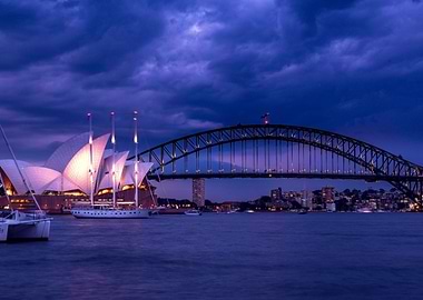Sydney at night