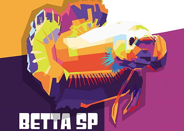 betta fish landscape poste