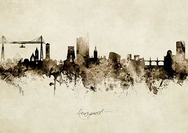 Newport Wales Skyline