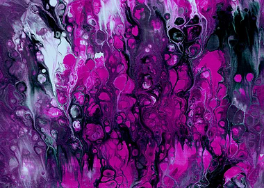 Violet and black fluid