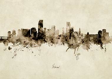 Miami Florida Skyline