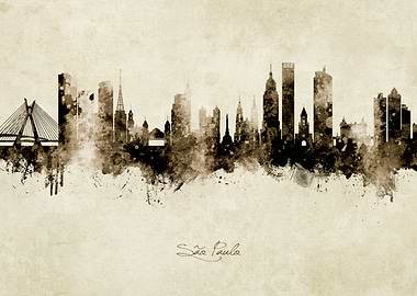 Sao Paulo Brazil Skyline