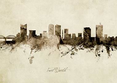 Fort Worth Texas Skyline