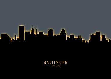 Baltimore Maryland Skyline