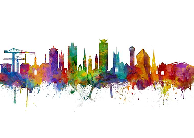 Plymouth England Skyline