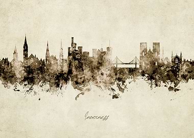 Inverness Scotland Skyline