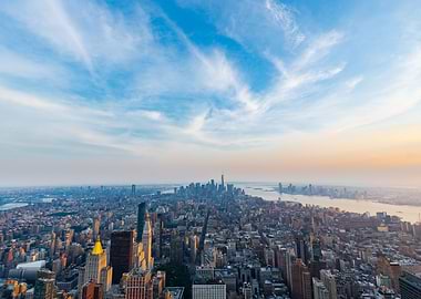 Sunset over Manhattan