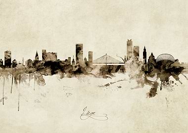 Liege Belgium Skyline