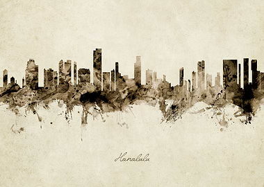 Honolulu Hawaii Skyline