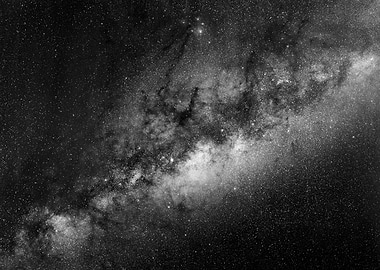 Milky Way Black and White
