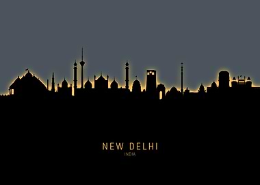 New Delhi India Skyline