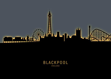 Blackpool England Skyline