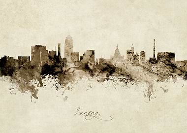 Lansing Michigan Skyline