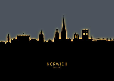 Norwich England Skyline