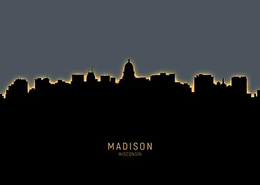 Madison Wisconsin Skyline