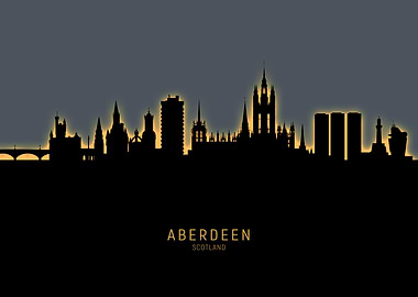 Aberdeen Scotland Skyline