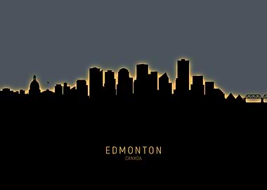 Edmonton Canada Skyline