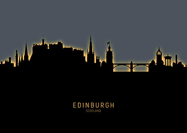 Edinburgh Scotland Skyline