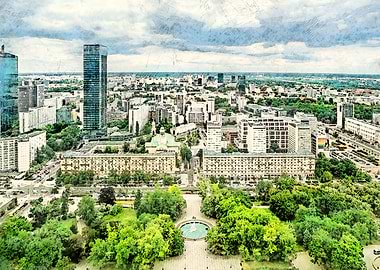 Warsaw city art