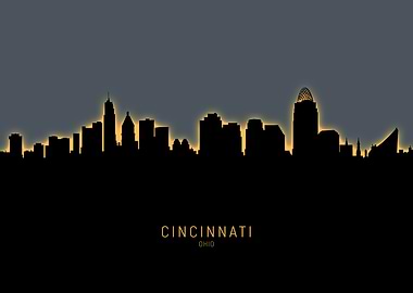 Cincinnati Ohio Skyline