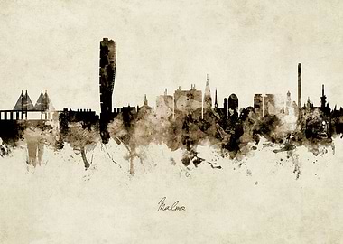 Malmo Sweden Skyline