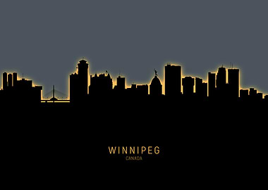 Winnipeg Canada Skyline