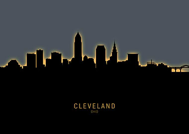 Cleveland Ohio Skyline