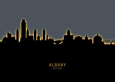 Albany New York Skyline