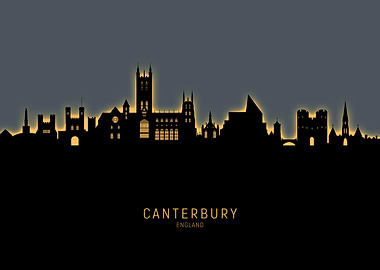 Canterbury England Skyline