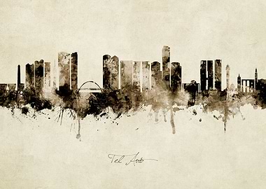 Tel Aviv Israel Skyline