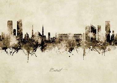 Beirut Lebanon Skyline