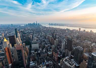 Sunset over Manhattan