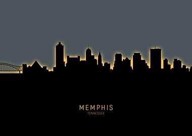 Memphis Tennessee Skyline