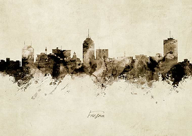 Fresno California Skyline