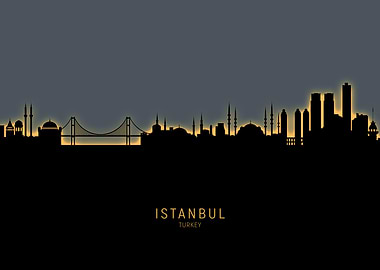Istanbul Turkey Skyline
