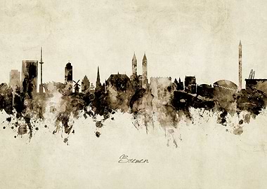 Bremen Deutschland Skyline