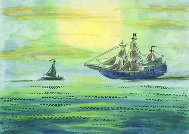 Meeting Ships At Sea