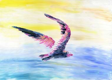 Seagull Flying In The Sky