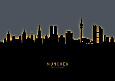Munich Deutschland Skyline