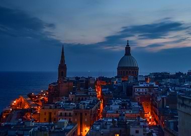 Valletta in the evening