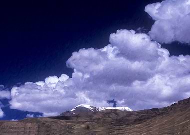 Sky with Clouds Kibber