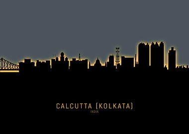 Kolkata India Skyline