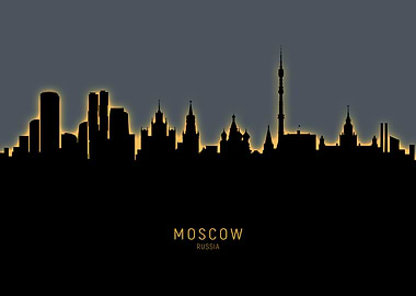 Moscow Russia Skyline