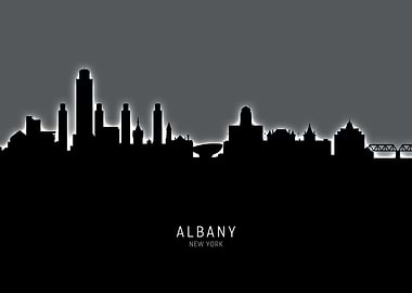 Albany New York Skyline